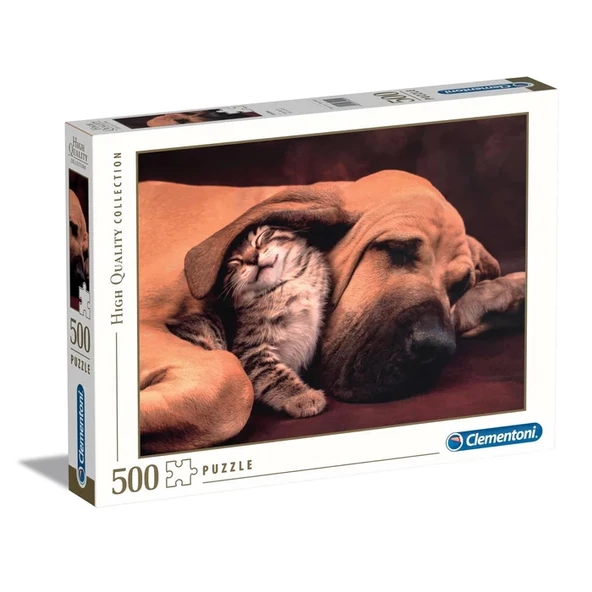 Clementoni 35020 High Quality Collection Yetişkin Puzzle - Cuddles 500 Parça ürün görseli 1