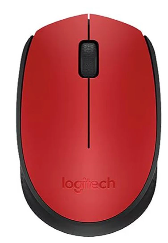 Logitech M171 USB Kırmızı Kablosuz Mouse ürün görseli 1