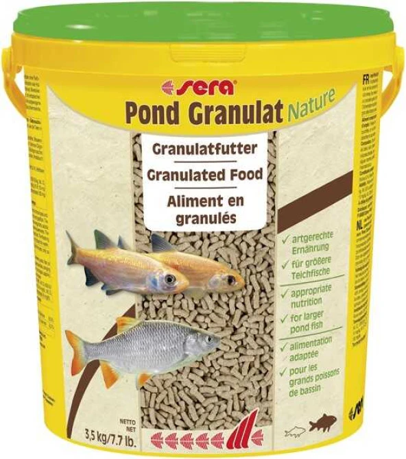 Sera Pond Granulat Nature 500 GR Poşette (Açık) Japon Koi Balığı Yemi  Skt : 03/2028 ürün görseli 1