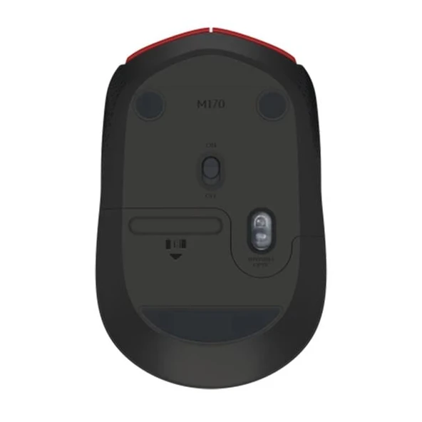 Logitech M171 USB Kırmızı Kablosuz Mouse - Resim 6