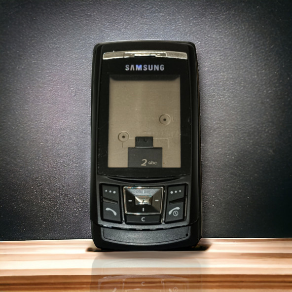 Samsung D840 Kasa Samsung Galaxy D840  Uyumlu Siyah Renk Orta Kasa Ön Arka Kapak Tuş Takımı ürün görseli 1