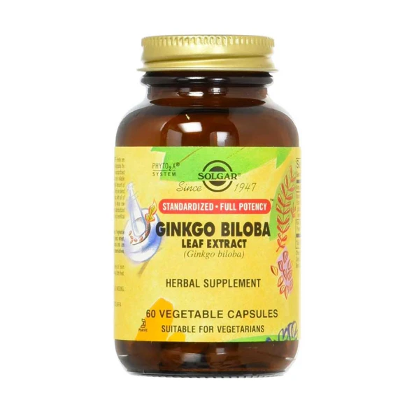 Solgar Ginkgo Biloba Leaf Extrat 60 Kapsül ürün görseli 1
