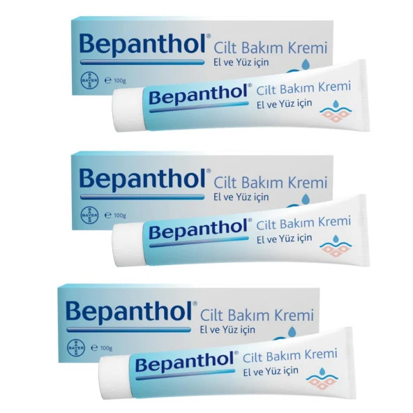 Bepanthol Cilt Bakım Kremi 100 Gr 3 Kutu ürün görseli 1