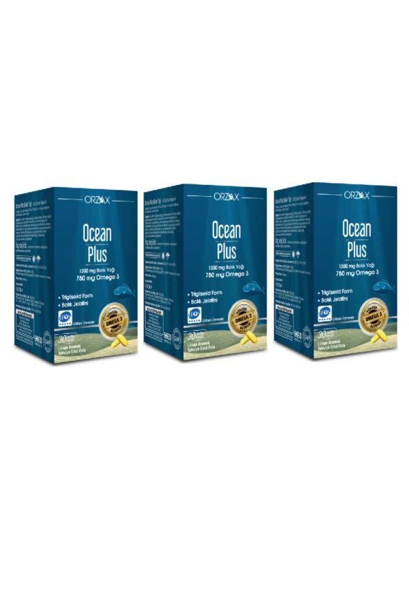 Ocean Plus 1200 mg 30 Kapsül 3 Kutu ürün görseli 1