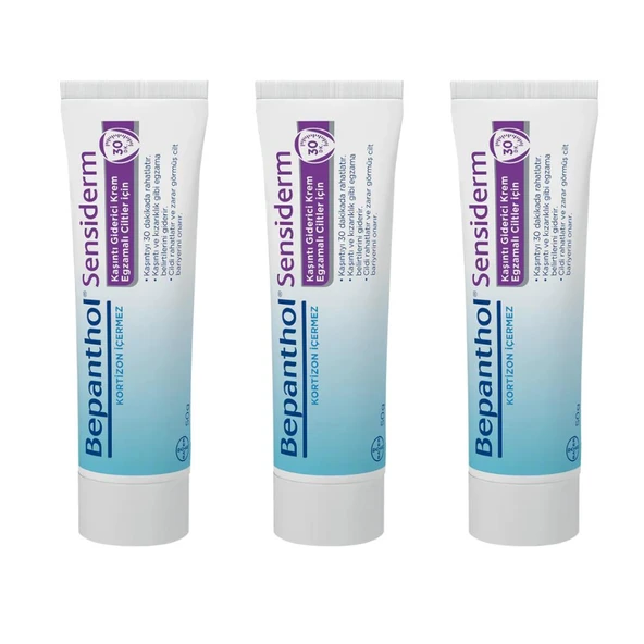 Bepanthol Sensiderm Krem 50 gr 3 Kutu ürün görseli 1
