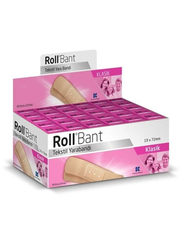 Roll Bant Tekstil Yara bandı 30 Kutu 10luk ürün görseli 1