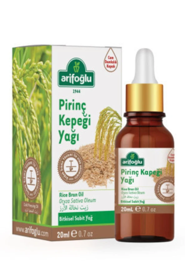 Arifoğlu Pirinç Kepeği Yağı 20ml ürün görseli 1