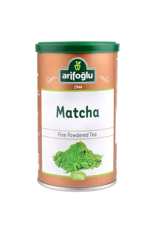 Arifoğlu Matcha Tozu Çayı Teneke Kutu 100g ürün görseli 1