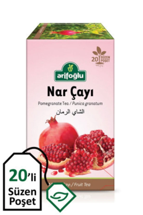 Arifoğlu Nar Çayı Süzen Poşet Çay 20li ürün görseli 1