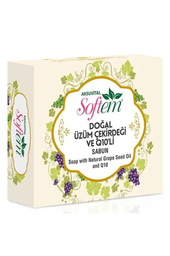 Softem Doğal Üzüm Çekirdeği Ve Q10  Li Q 10 Sabun 130 Gr ürün görseli 1