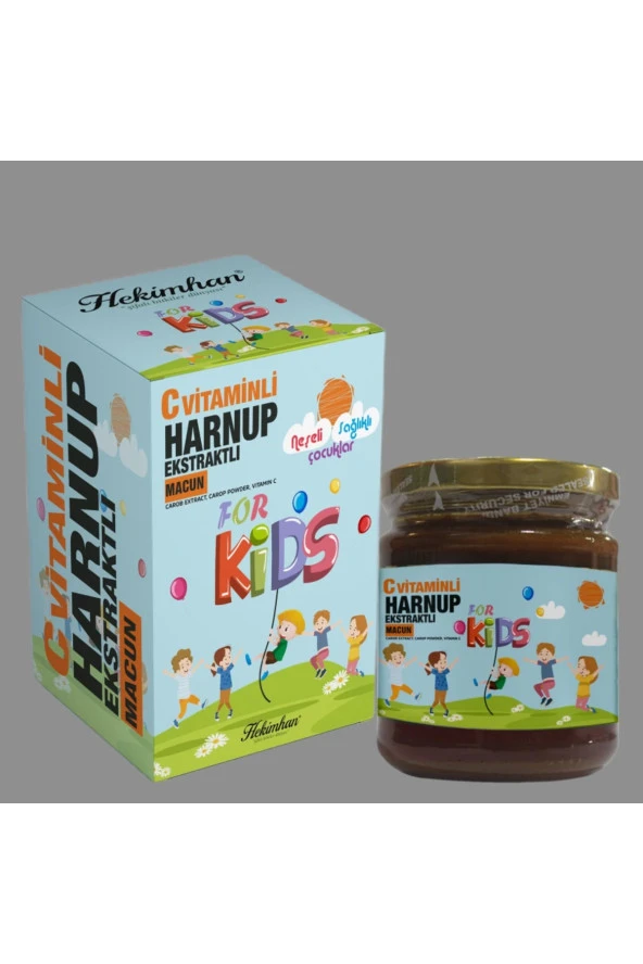 Hekimhan C VİTAMİNLİ HARNUPLU KEÇİBOYNUZU MACUNU (FOR KİDS) 240 gr ürün görseli 1