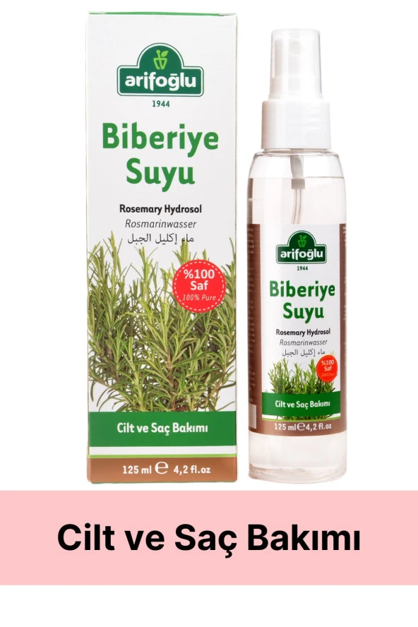 Arifoğlu Biberiye Suyu 125mL - Biberiye Hidrosölü - Resim 2