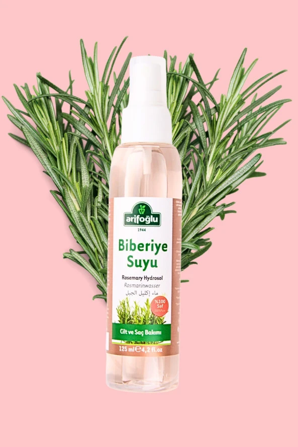 Arifoğlu Biberiye Suyu 125mL - Biberiye Hidrosölü - Resim 3