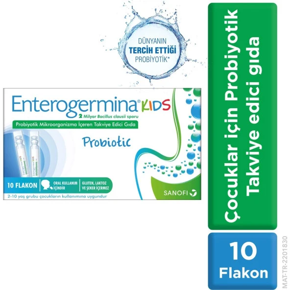 Enterogermina Kids 10 Flakon 2 Milyar Probiyotik ürün görseli 1