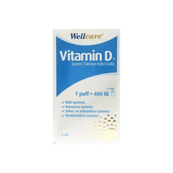 Wellcare Vitamin D3 400 IU 5 ML ürün görseli 1