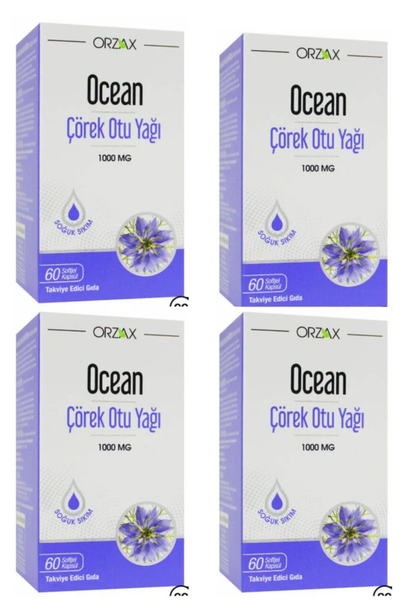 Ocean Çörek Otu Yağı 1000 mg 60 Kapsül - 1+1 Kofre Paket 2 Kutu ürün görseli 1