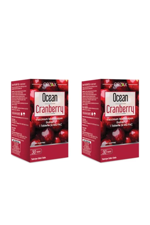 Ocean Cranberry Turna Yemişi Ekstresi 36 mg Pac 30 Kapsül 2 Kutu ürün görseli 1