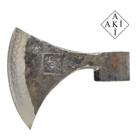 Aki Dövme Çelik Balta Oval Sap-13 cm-No 1-Sapsız ürün görseli 1