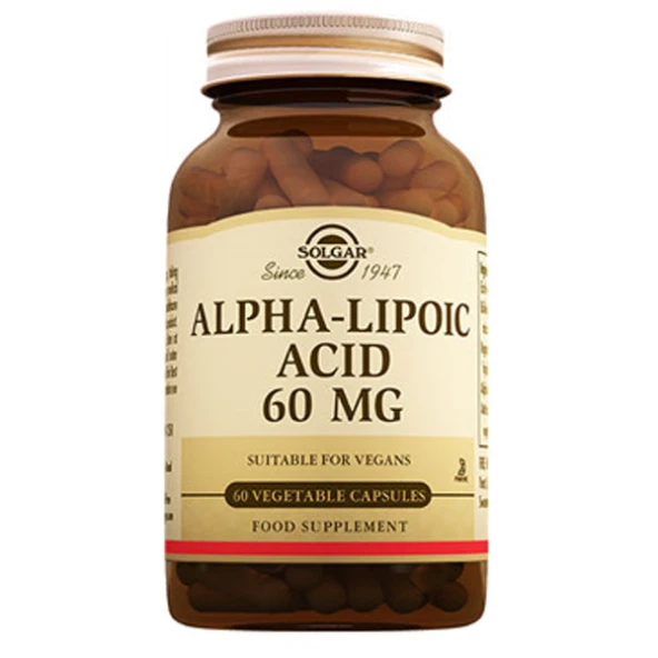Solgar Alpha Lipoic Acid 60 mg 60 Kapsül ürün görseli 1