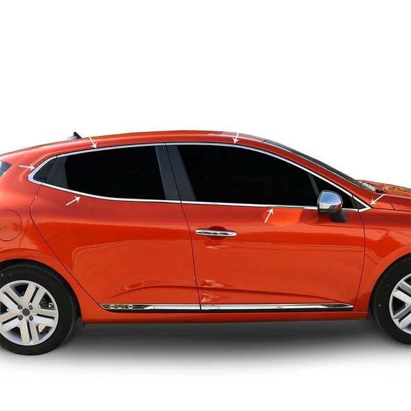 Renault Clio 5 Krom Cam Çevre 2019 Sonrası ürün görseli 1