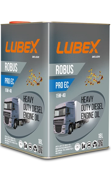 LUBEX ROBUS PRO EC 15W-40 18 LT ürün görseli 1