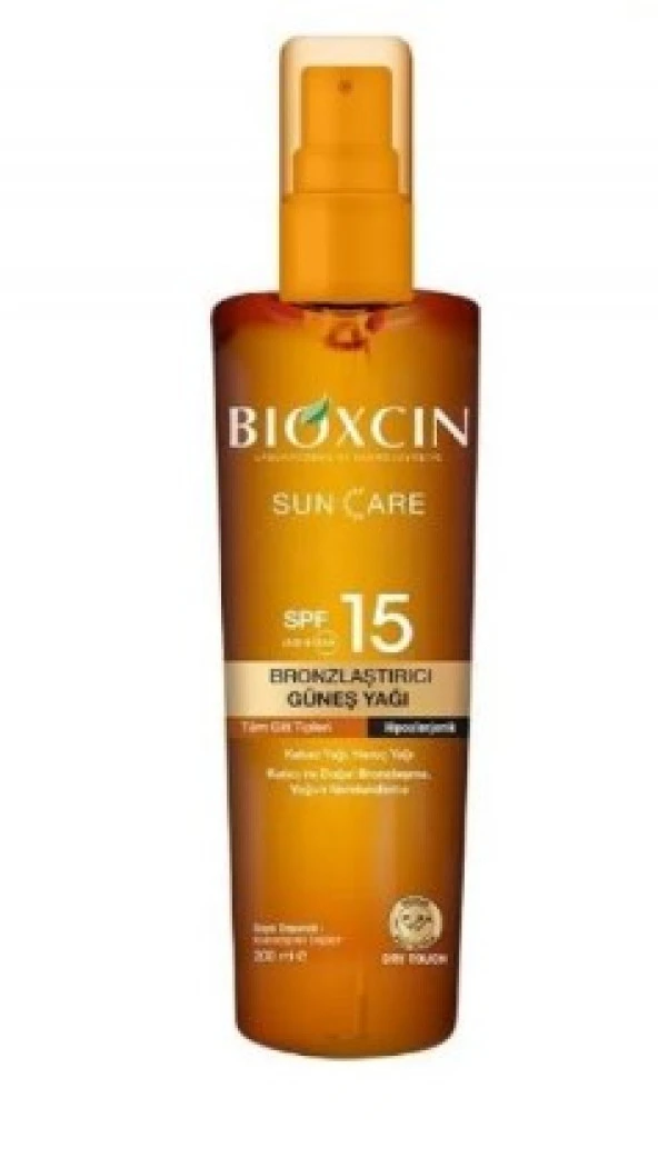 Bioxcin Sun Care Spf 15 Bronzlaştırıcı Güneş Yağı 200 Ml 8680512631187 ürün görseli 1
