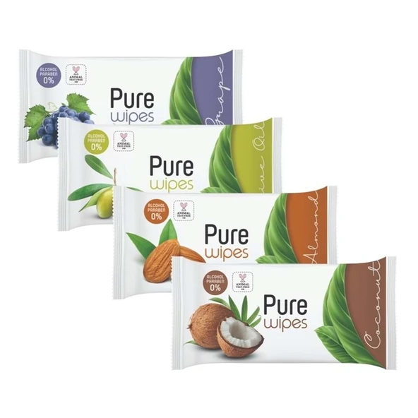 Pure Baby Wipes Islak Havlu Mendil 50 Yaprak Tekli Pk (Meyveli) ürün görseli 1