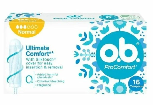 O. B. Pro Comfort Ultimate Comfort Normal 16lı Tampon 3574661626093 ürün görseli 1