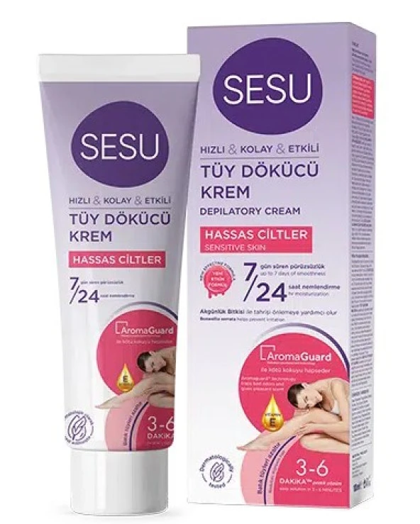 Sesu Tüy Dökücü Krem Hassas Ciltler 40 Ml 8690605073039 ürün görseli 1