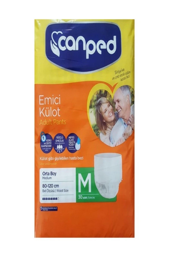 CANPED Emici Külot Hasta Bezi Orta 30 Adet ürün görseli 1
