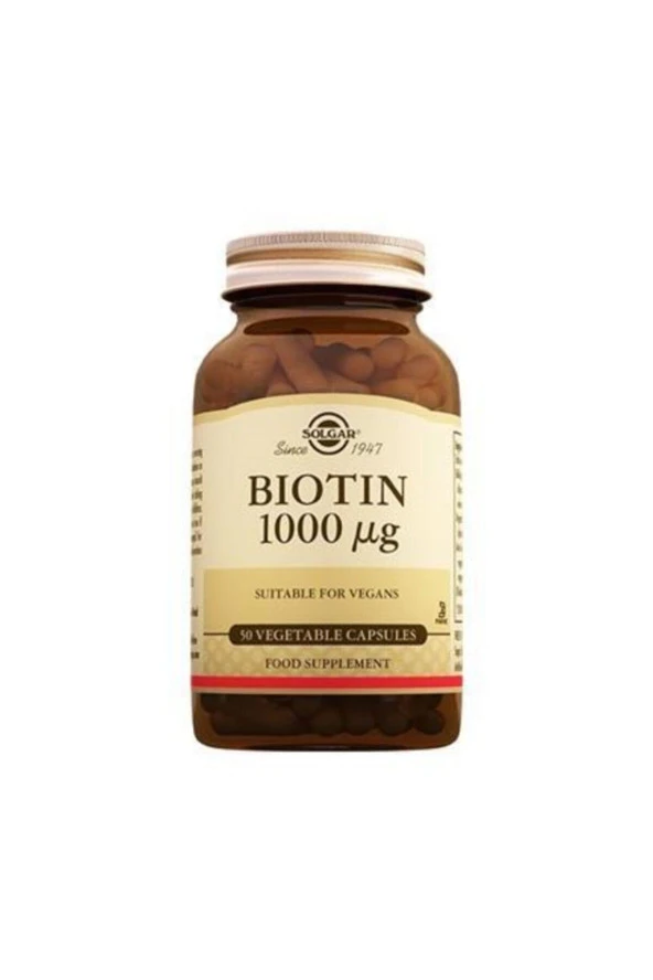 SOLGAR Biotin 1000 Mcg 50 Kapsül ürün görseli 1