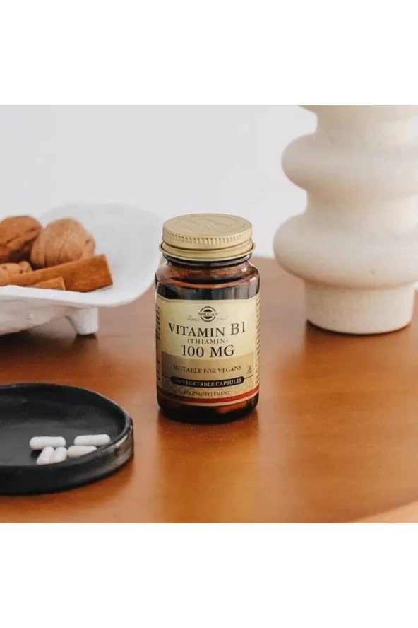SOLGAR Vitamin B1 (Thiamin) 100 Mg 100 Kapsül - Resim 3