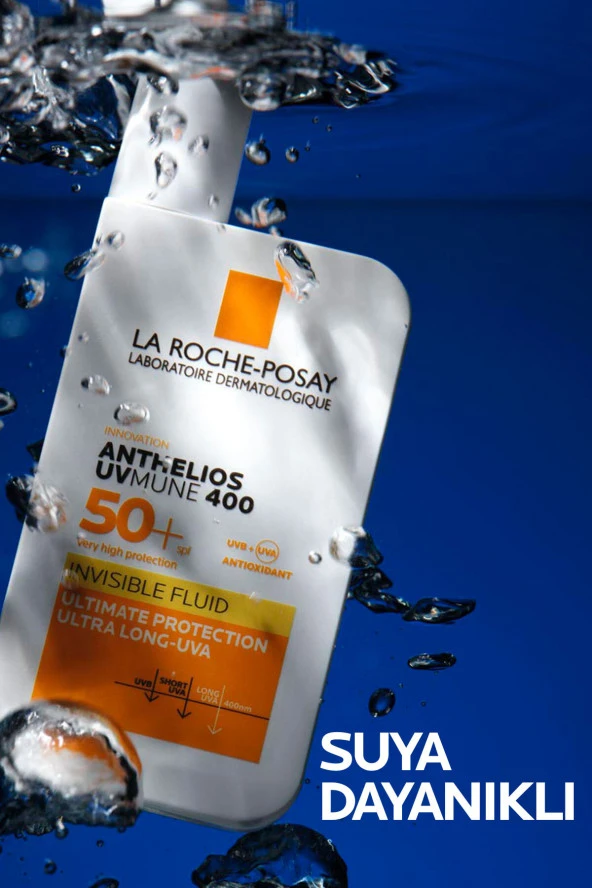 LA ROCHE POSAY Anthelios Uvmune Invisible Fluid Spf50 Karma Ve Yağlı Cilt Yüz Güneş Koruyucu 50Ml ürün görseli 1
