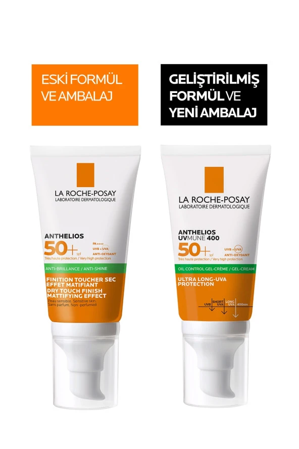 LA ROCHE POSAY Anthelios Dry Touch Spf50 Karma Cilt Yüz Güneş Koruyucu Jel-Krem 50Ml ürün görseli 1