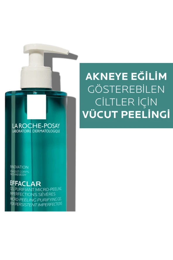 LA ROCHE POSAY Effaclar Mikro-Peeling Arındırıcı Jel 400 Ml- Akneye Eğilim Gösteren Ciltler  3337875708289 ürün görseli 1