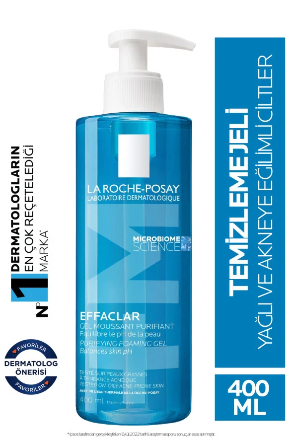 LA ROCHE POSAY Effaclar Yağlı Ve Akneye Eğilimli Ciltler Için Yüz Temizleme Jeli 400 Ml ürün görseli 1