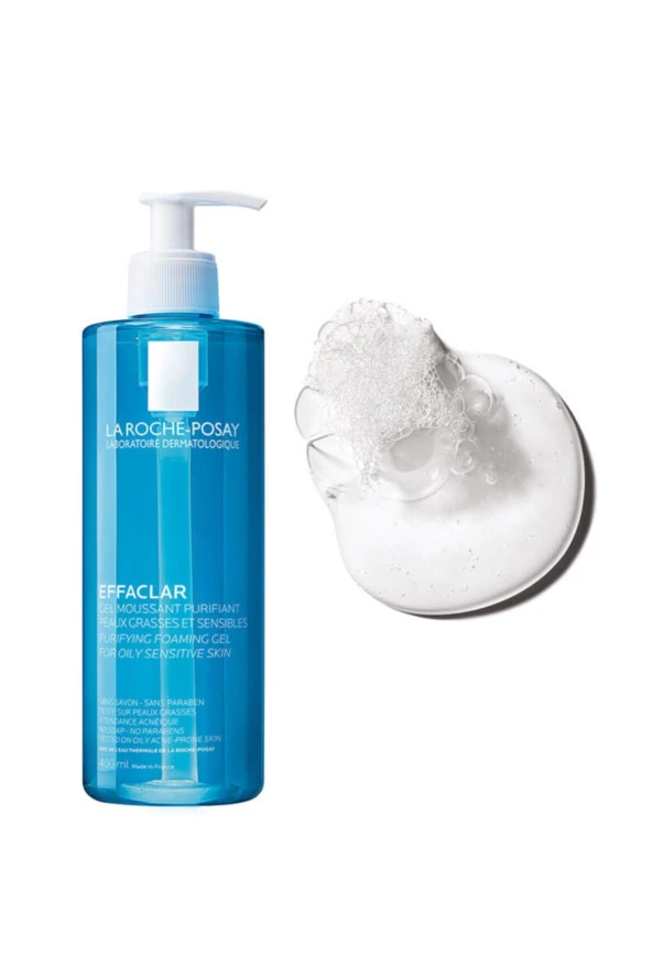 LA ROCHE POSAY La Roche-Posay Effaclar Jel Temizleme Jeli Yağlı/Akneye Eğilim Gösteren Ciltler 400Ml ürün görseli 1