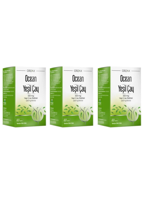 Ocean Green Tea 500 Mg 60 Kapsül 3 Kutu ürün görseli 1