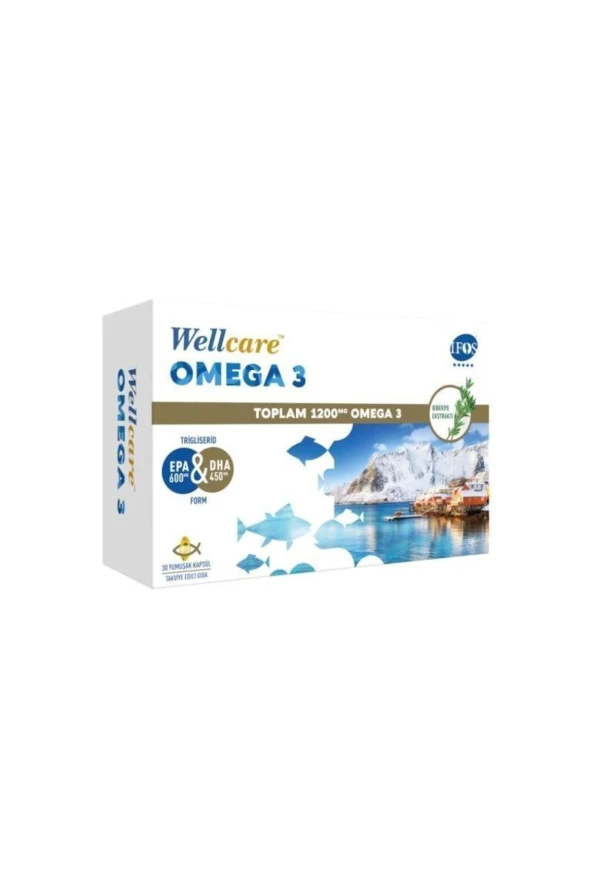 Wellcare Omega 3 Balık Yağı 1200 Mg 30 Kapsül ürün görseli 1