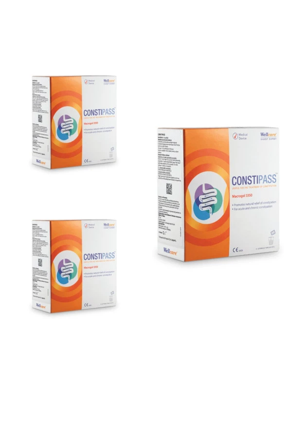 Wellcare Constipass Macrogol 3350 10 Saşe 3 Kutu ürün görseli 1