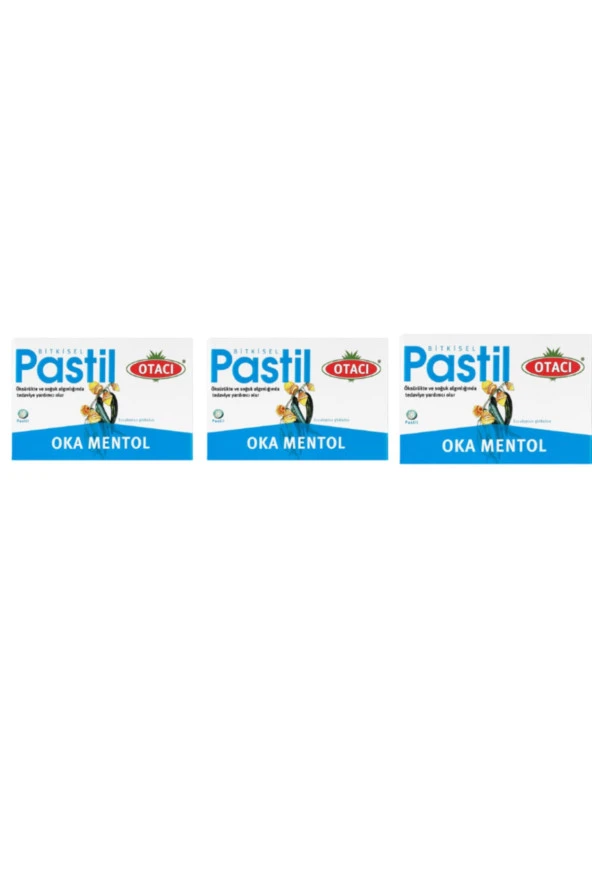 Otacı Oka Mentol Pastil 16 Adet 3 kutu ürün görseli 1