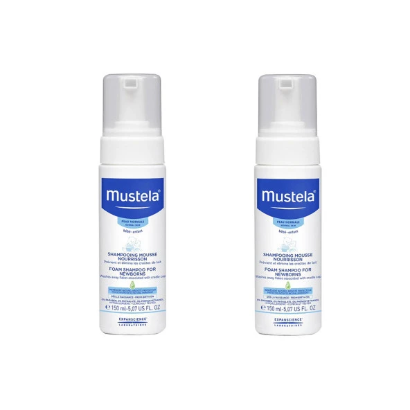 Mustela Yenidoğan Köpük Şampuan 150 ml 2 Kutu ürün görseli 1