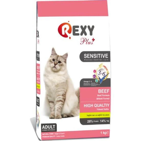 Rexy Plus Biftekli Kedi Maması 1 Kg ürün görseli 1