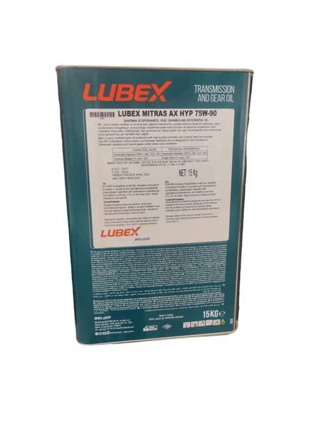 LUBEX MITRAS AX HYP 75W-90 15 KG TNK ürün görseli 1