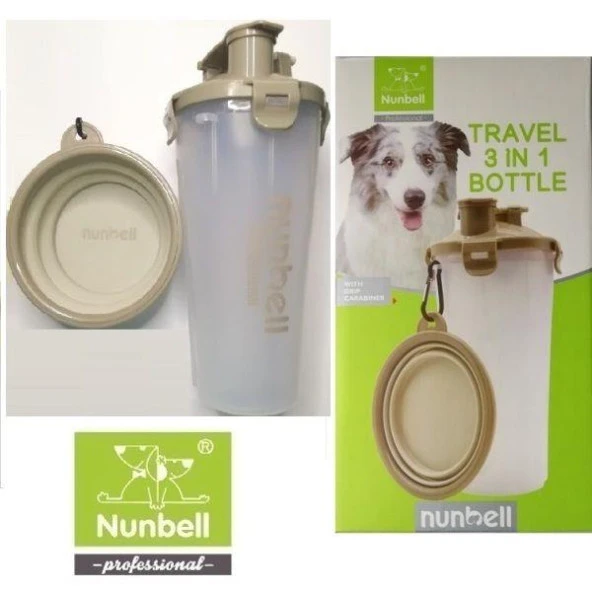 Nunbell 3'ü 1 Arada Hazneli Mama Ve Su Kabı ürün görseli 1
