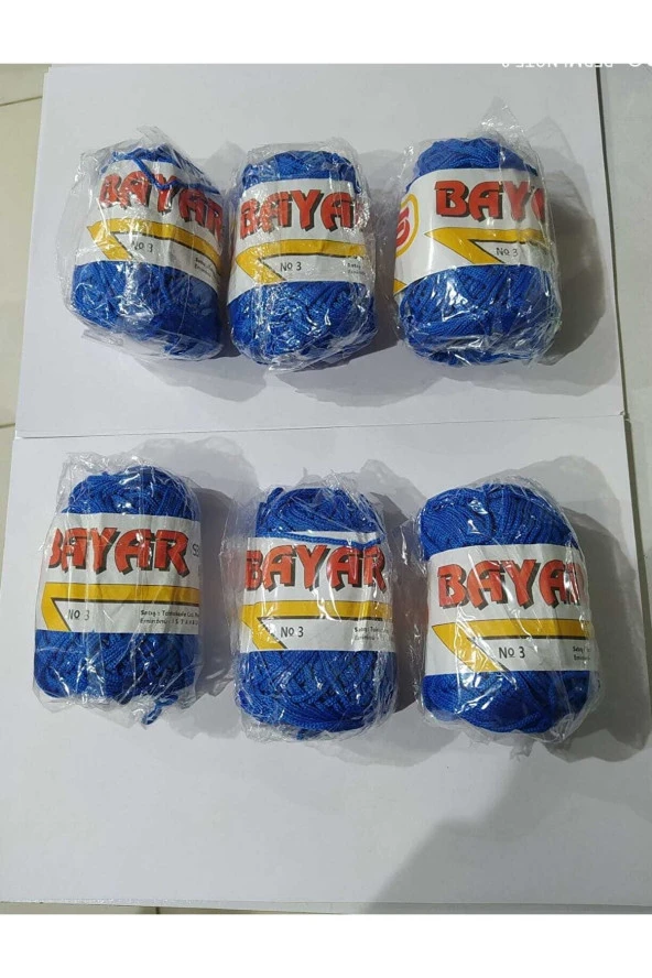 BAYAR MAKROME İPİ 6lı-SAKS MAVİSİ ürün görseli 1