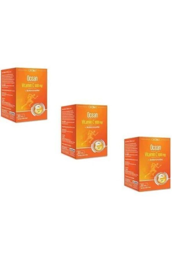 Ocean Vitamin C 1000 mg 30 Tablet 3 Kutu ürün görseli 1
