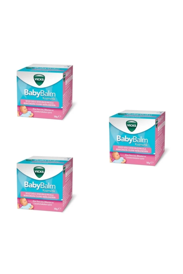 Vicks Baby Balm 50 gr 3 Kutu ürün görseli 1
