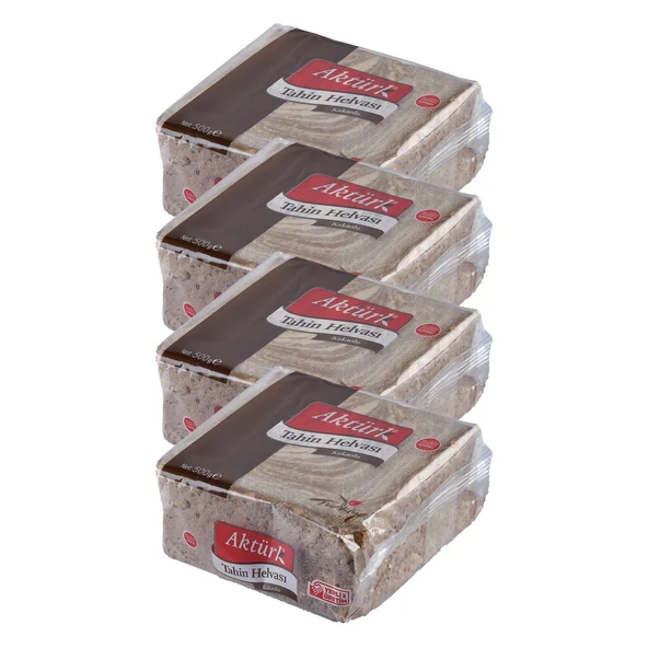 Aktürk Helva 500 gr Kakaolu x 4 Adet ürün görseli 1
