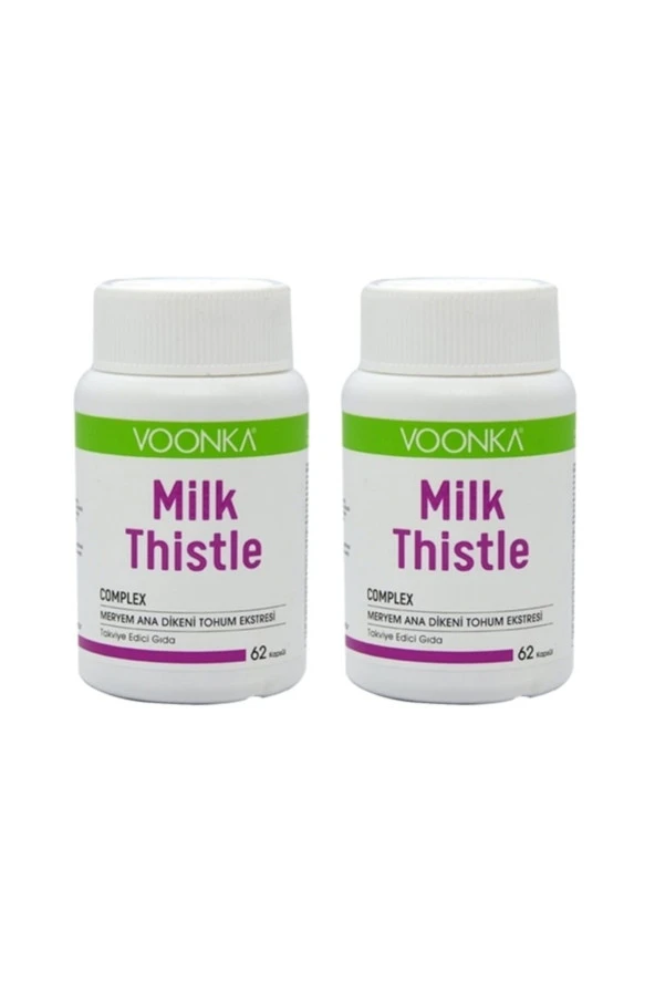 Voonka Milk Thistle 62 Kapsül 2 Kutu ürün görseli 1
